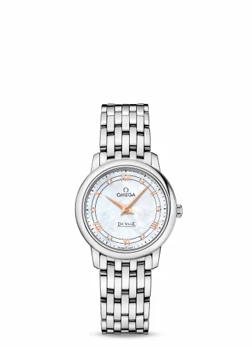 Omega De Ville Prestige Quartz 27.4 Stainless Steel / Vintage - White MOP / Bracelet 424.10.27.60.55.001 (42410276055001)